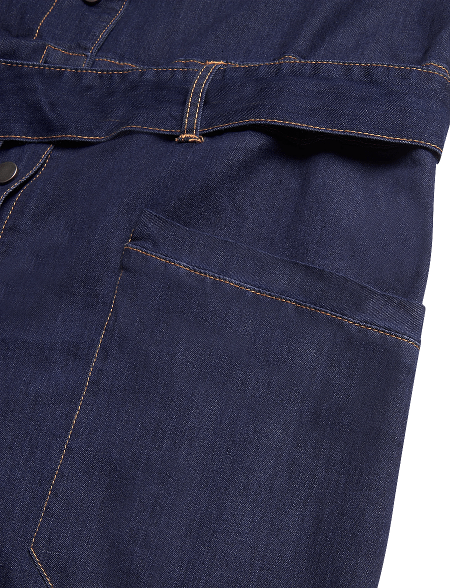 Fransa - FRCHICAGO JU 1 - buksedragter - unwashed blue denim - 3