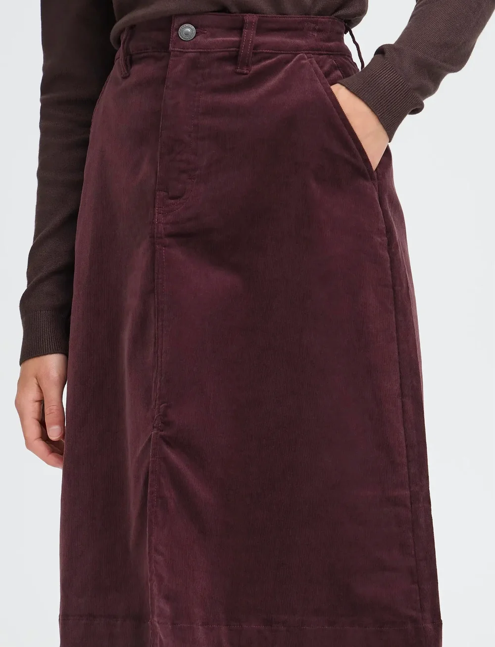 Fransa - FRTEAN SK 3 - midi skirts - fudge - 5