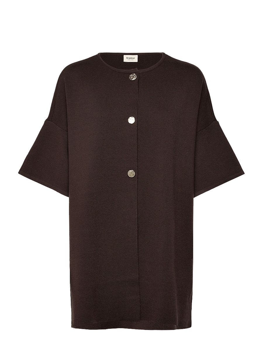 Fransa - FRSALLY CAR 5 - cardigans - chocolate torte - 1