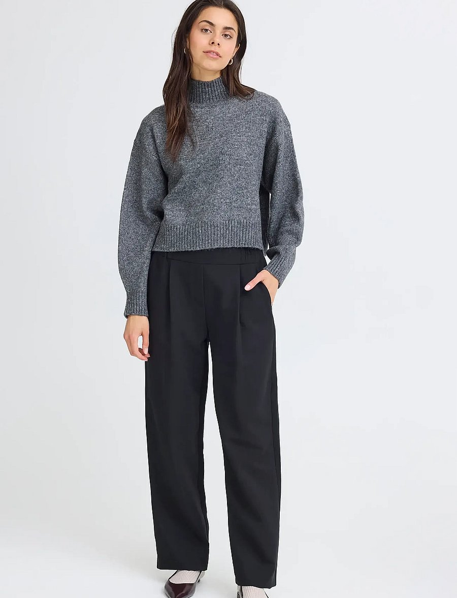 Fransa - FRGIGI PU 1 - pullover - gray pinstripe melange - 0