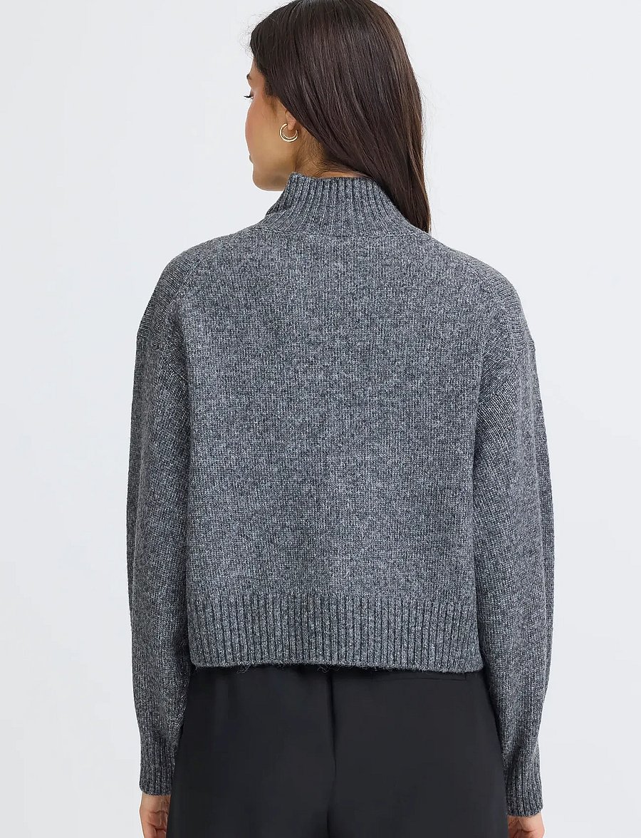 Fransa - FRGIGI PU 1 - pullover - gray pinstripe melange - 4