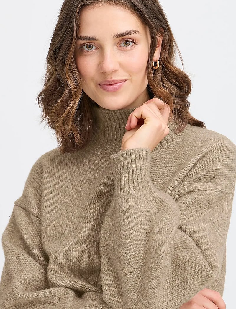 Fransa - FRGIGI PU 1 - stickade tröjor - moon rock melange - 5