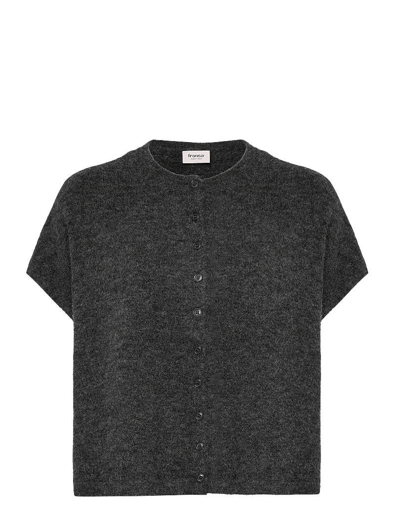 Fransa - FRSANNY CAR 5 - cardigans - charcoal gray melange - 1