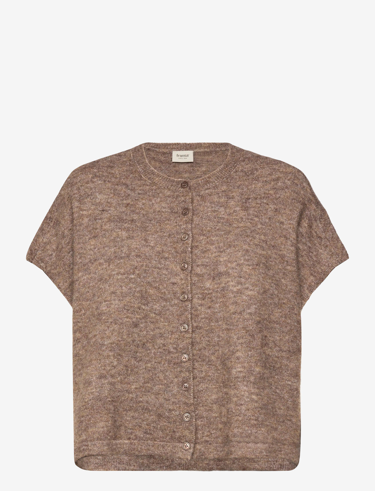 Fransa - FRSANNY CAR 5 - efterårstøj - cocoa melange - 1