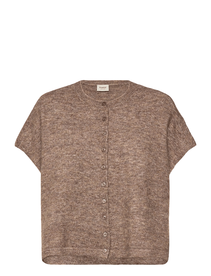 Fransa - FRSANNY CAR 5 - strickjacken - cocoa melange - 1