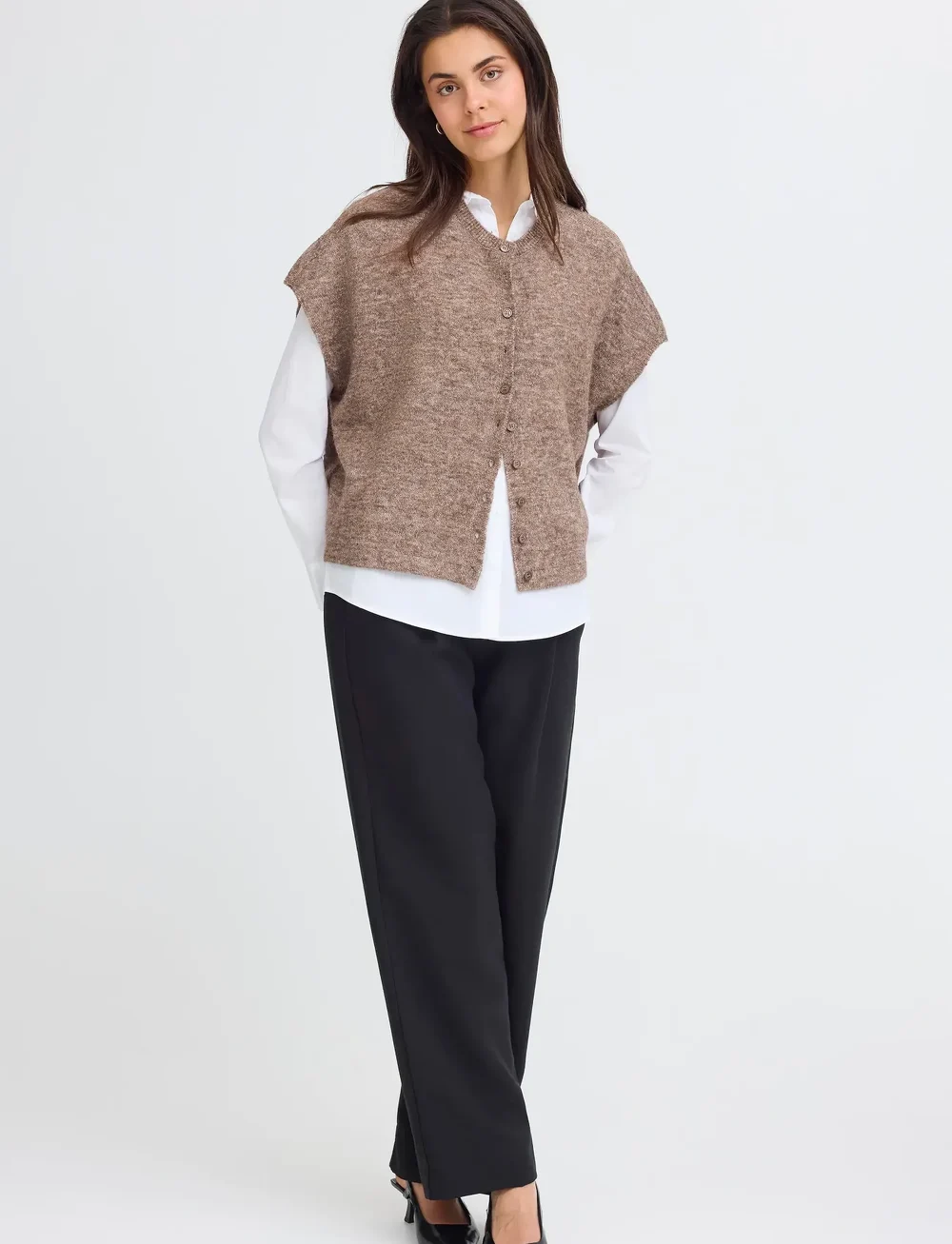 Fransa - FRSANNY CAR 5 - cardigans - cocoa melange - 0