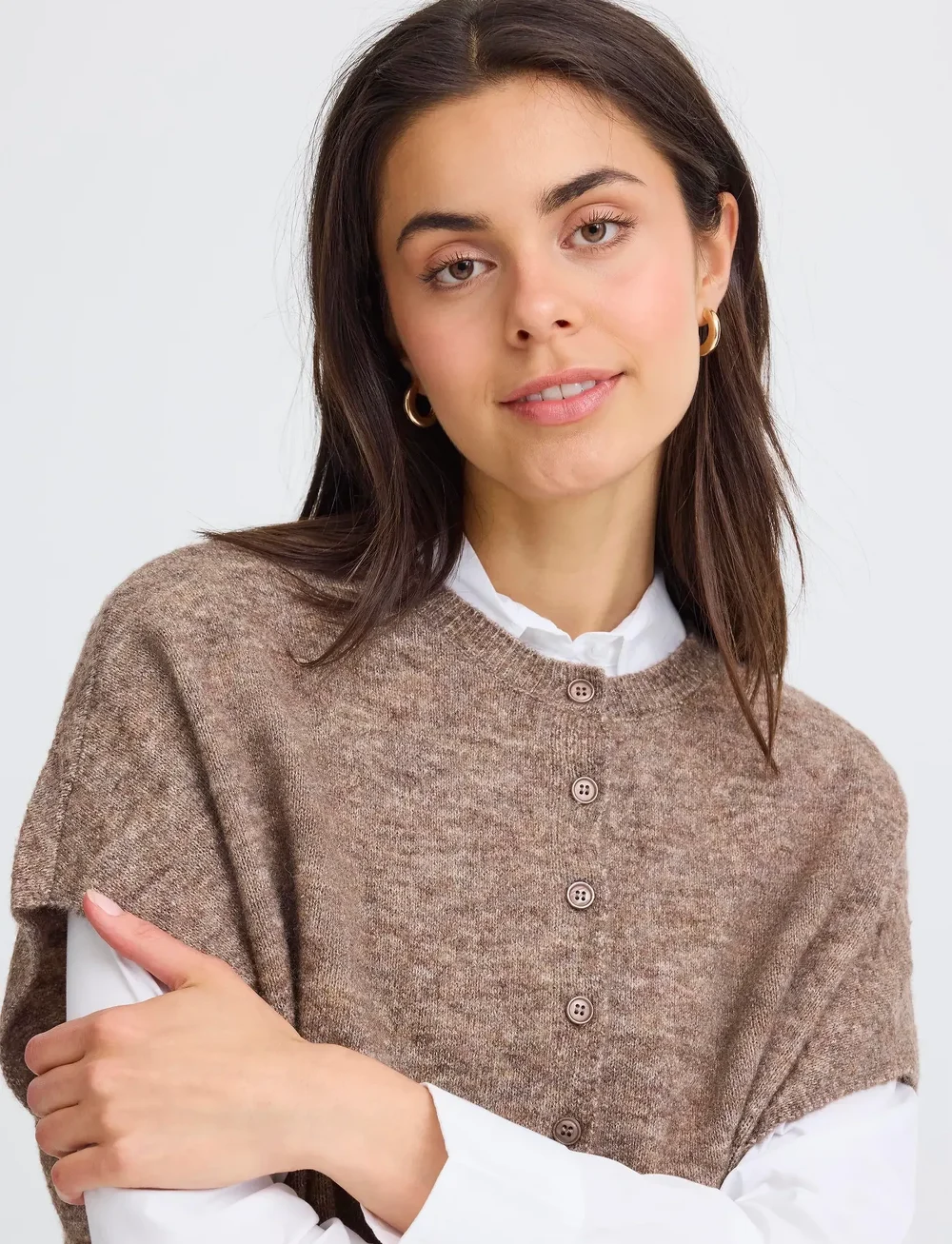 Fransa - FRSANNY CAR 5 - cardigans - cocoa melange - 5