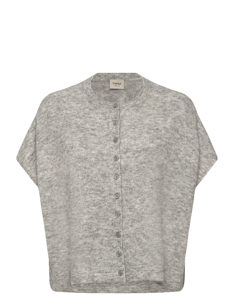 Fransa - FRSANNY CAR 5 - cardigans - light grey melange - 0