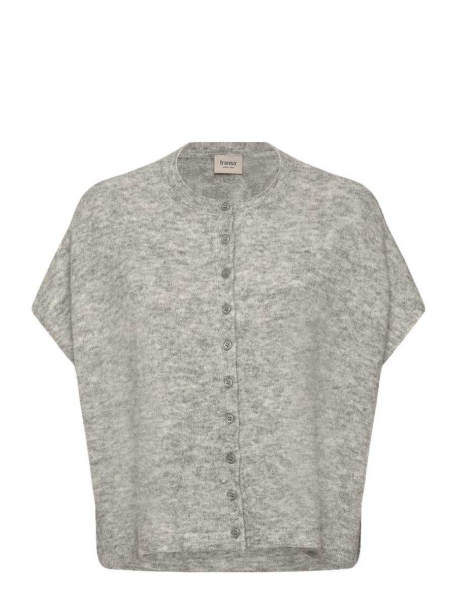 Fransa - FRSANNY CAR 5 - koftor - light grey melange - 0