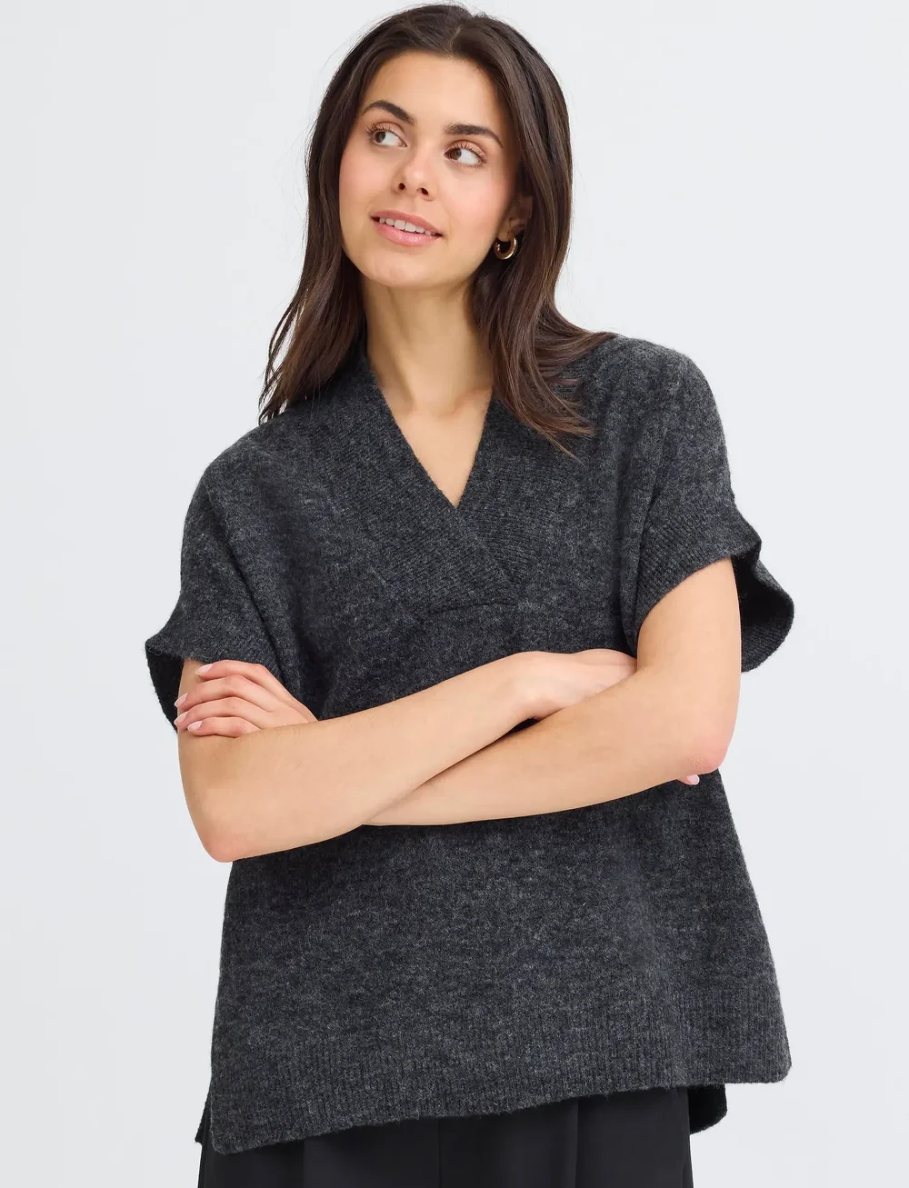 Fransa - FRSANNY WA 2 - jumpers - charcoal gray melange - 3