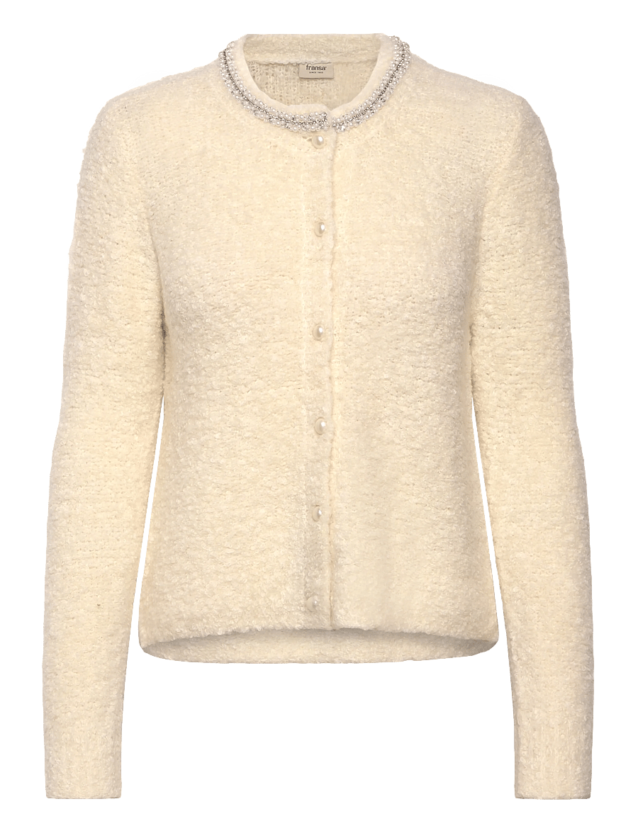 Fransa - FRGEORGIA CAR 1 - cardigans - whisper white - 0