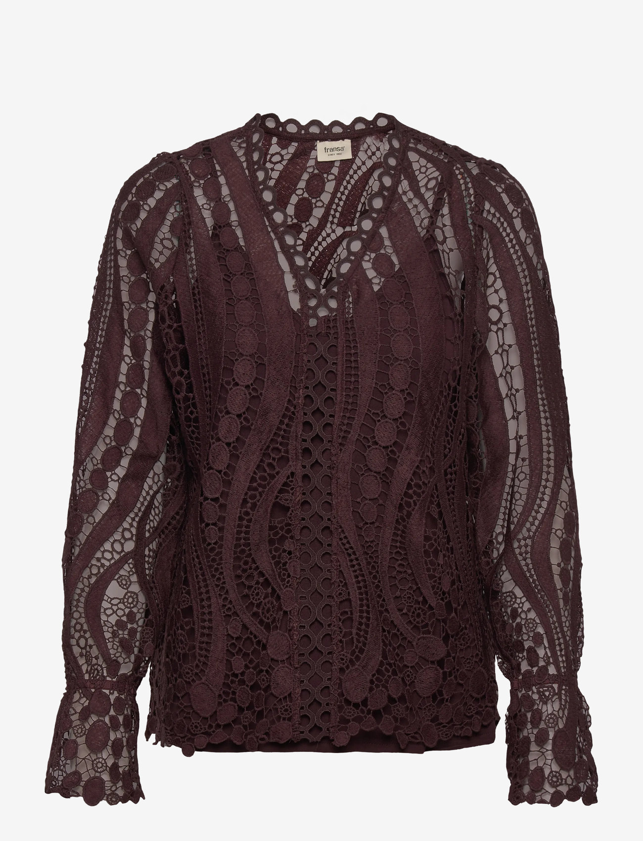 Fransa - FRBELLE BL 2 - långärmade blusar - fudge - 1