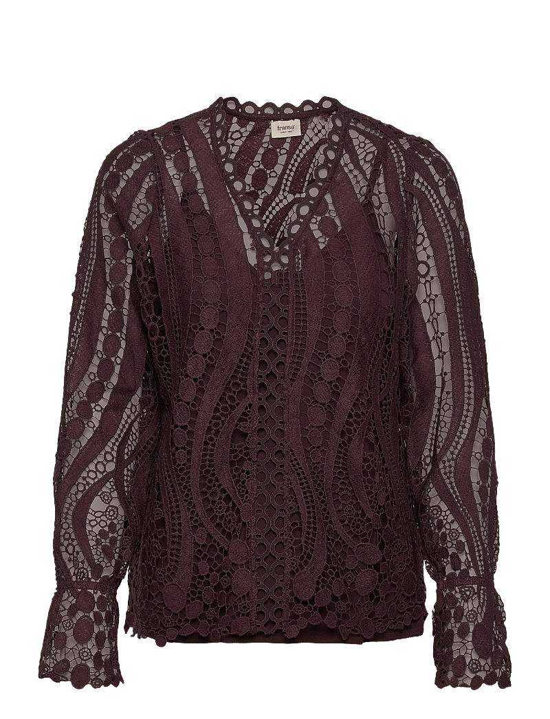 Fransa - FRBELLE BL 2 - långärmade blusar - fudge - 1