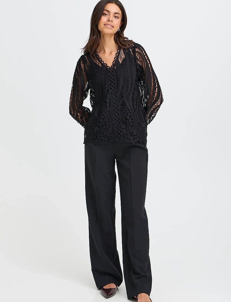 Fransa - FRBELLE BL 2 - long sleeved blouses - meteorite - 0