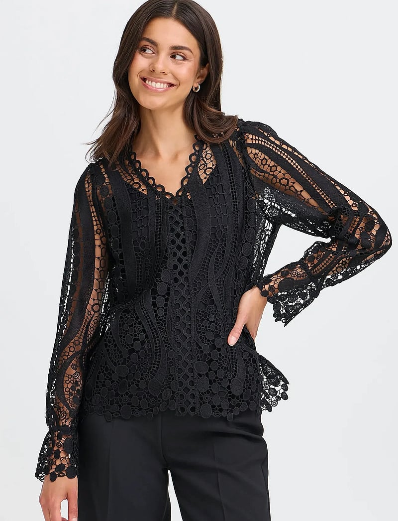 Fransa - FRBELLE BL 2 - long sleeved blouses - meteorite - 5