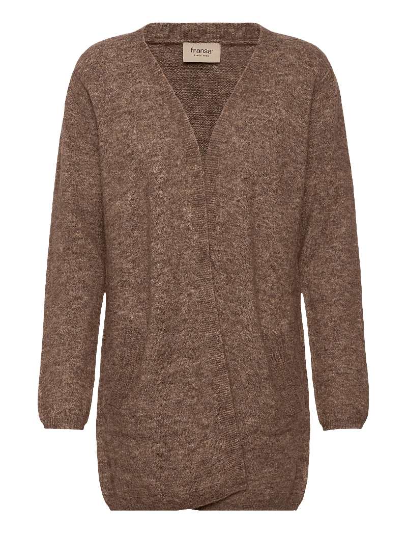 Fransa - FRSANNY CAR 7 - koftor - cocoa melange - 0