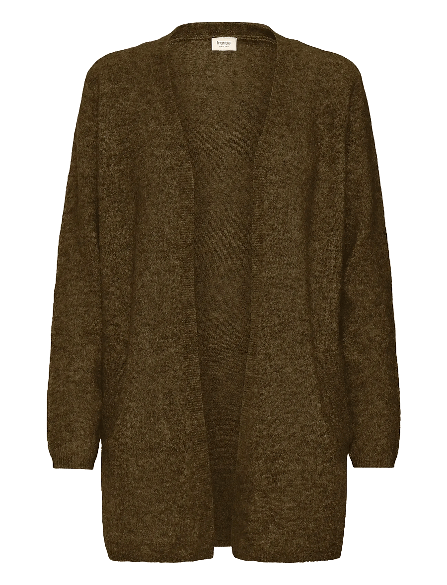 Fransa - FRSANNY CAR 7 - cardigans - dusty olive melange - 1