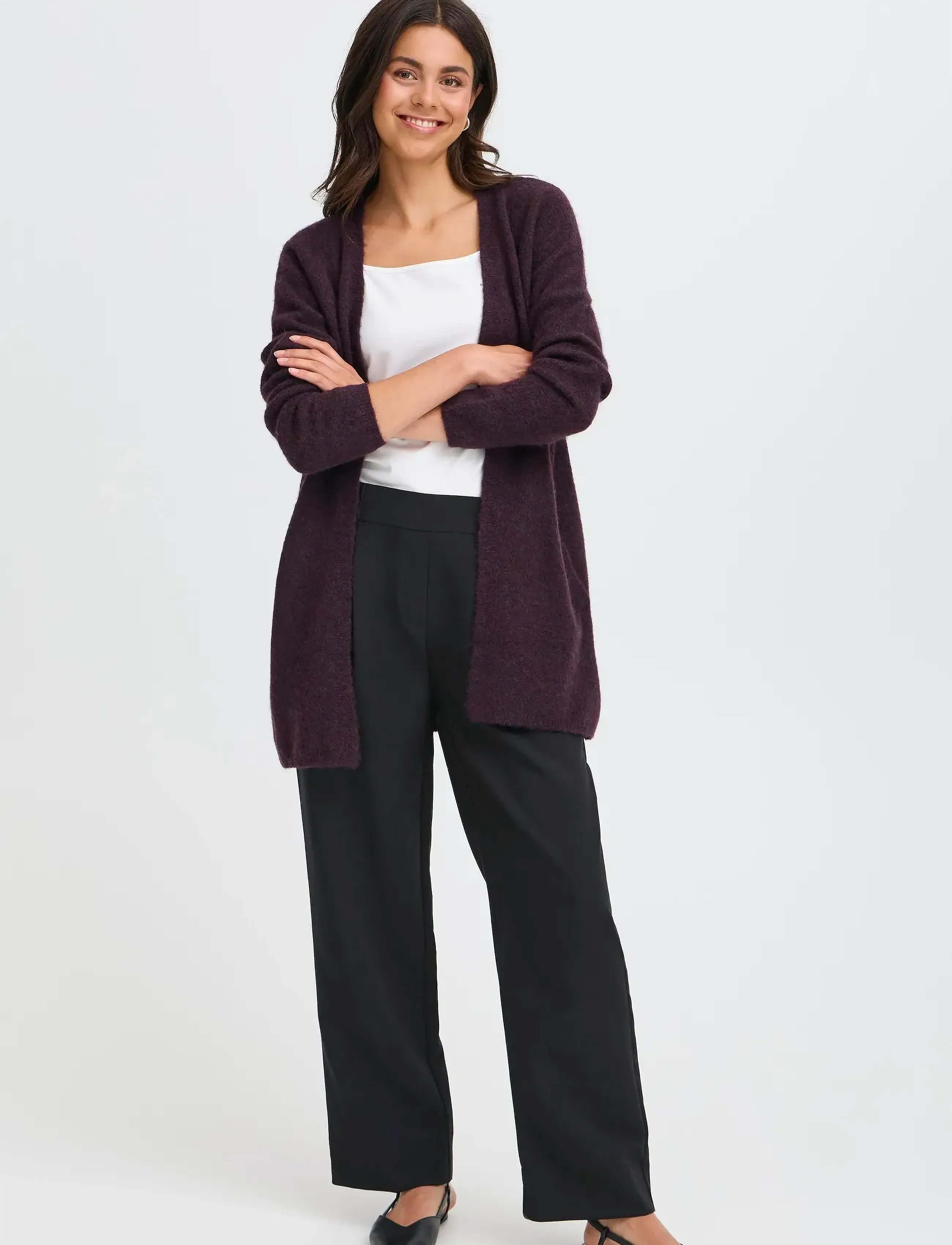 Fransa Frsanny Car 7, Kvinder, Strikket Cardigan, Bordeaux, Str: S