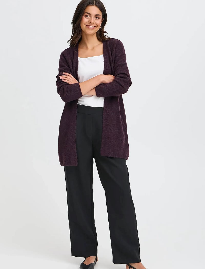 Fransa - FRSANNY CAR 7 - koftor - fudge melange - 0