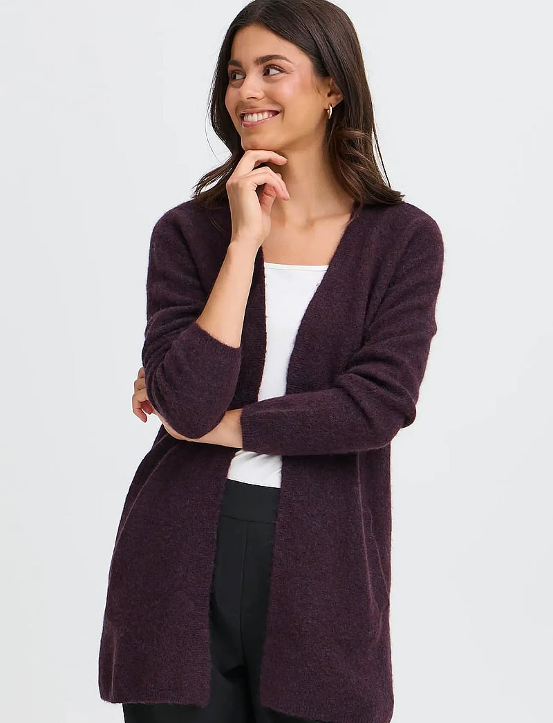 Fransa - FRSANNY CAR 7 - koftor - fudge melange - 3