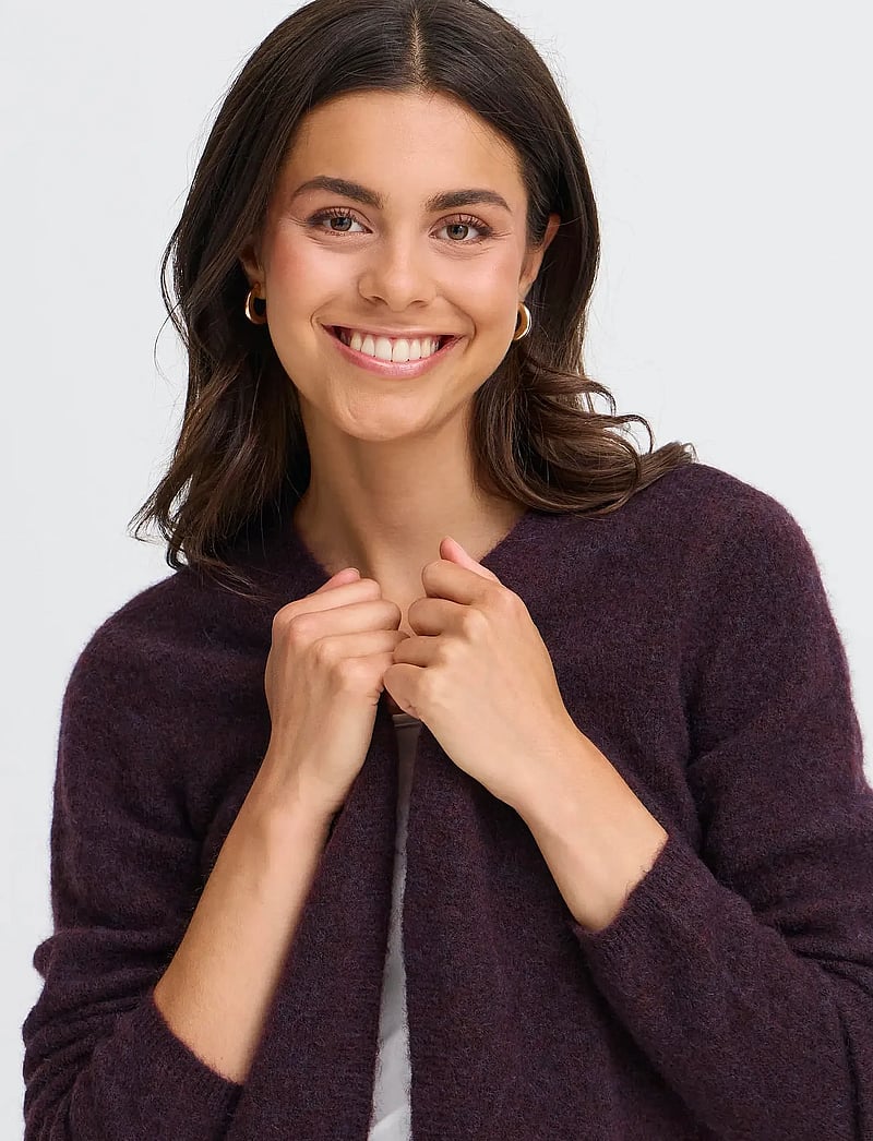 Fransa - FRSANNY CAR 7 - koftor - fudge melange - 5