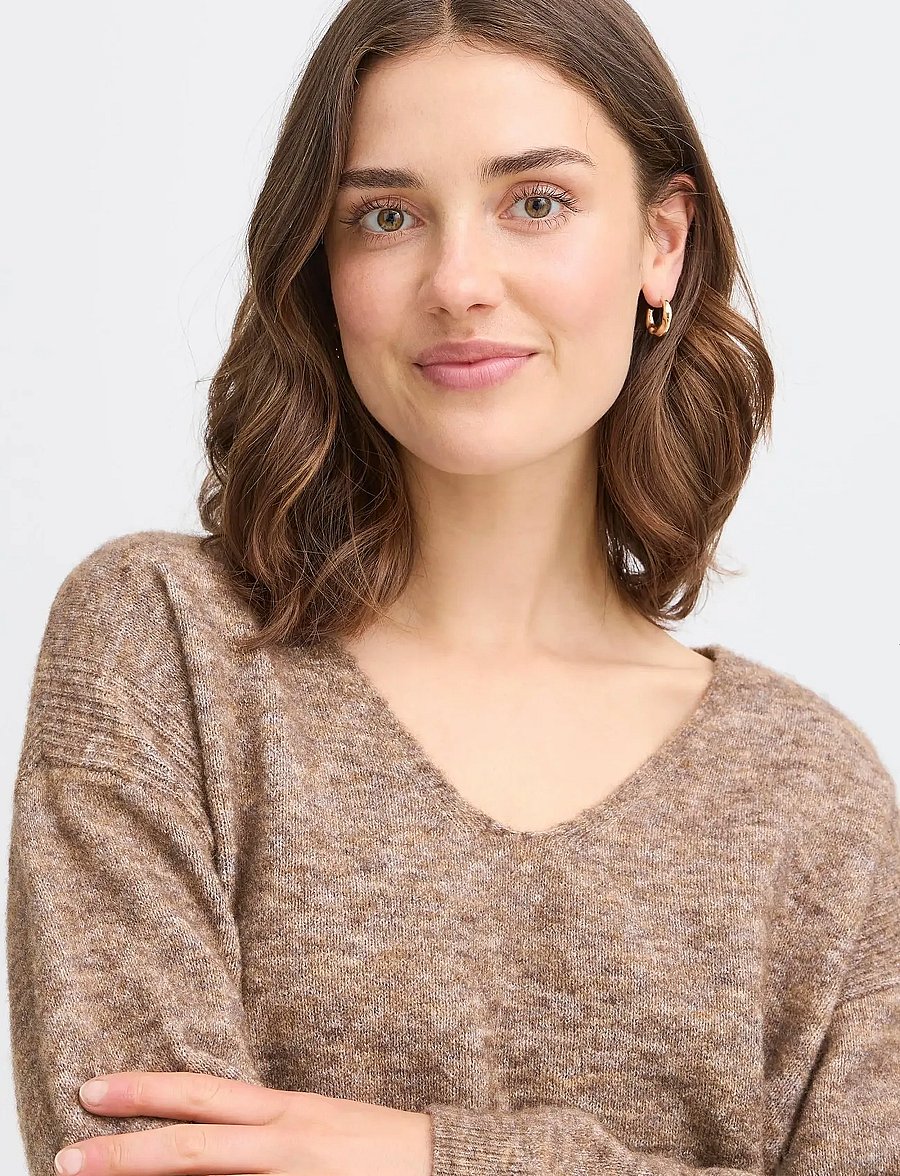 Fransa - FRSANNY PU 8 - pullover - cocoa melange - 5