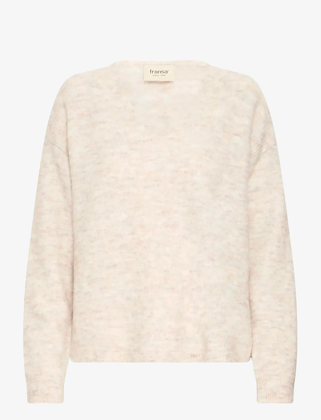 Fransa - FRSANNY PU 8 - stickade tröjor - oatmeal melange - 1