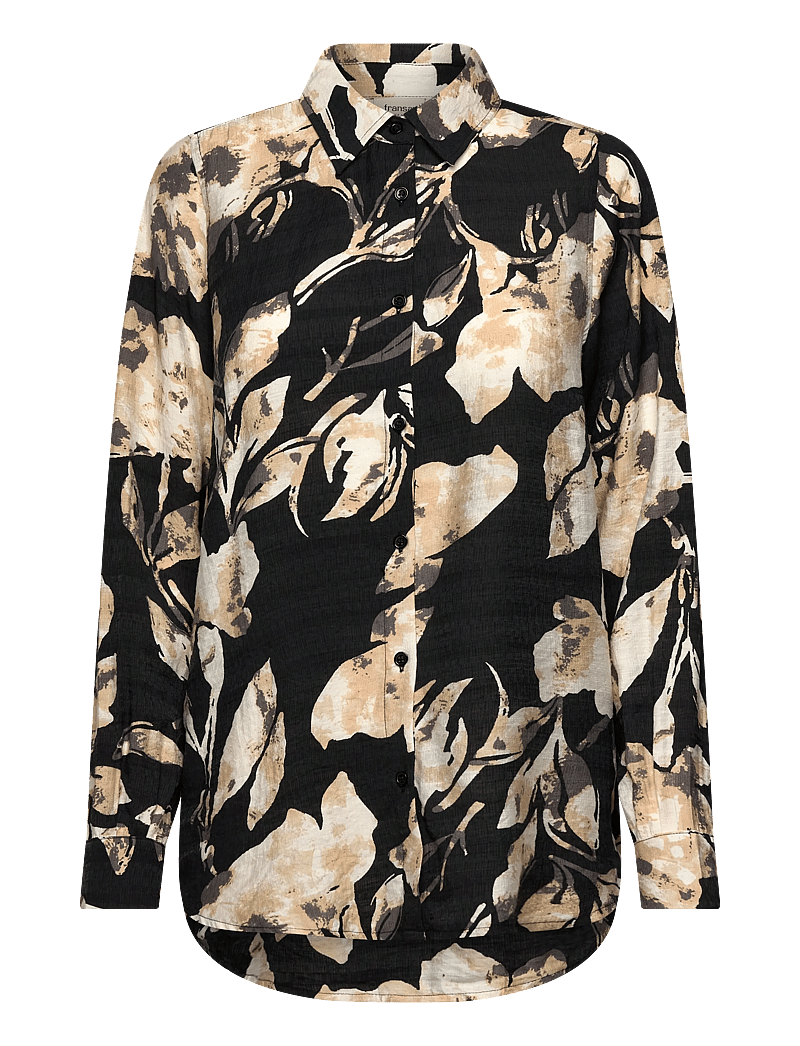 Fransa - FRARIANA SH 7 - långärmade skjortor - dis floral black - 0