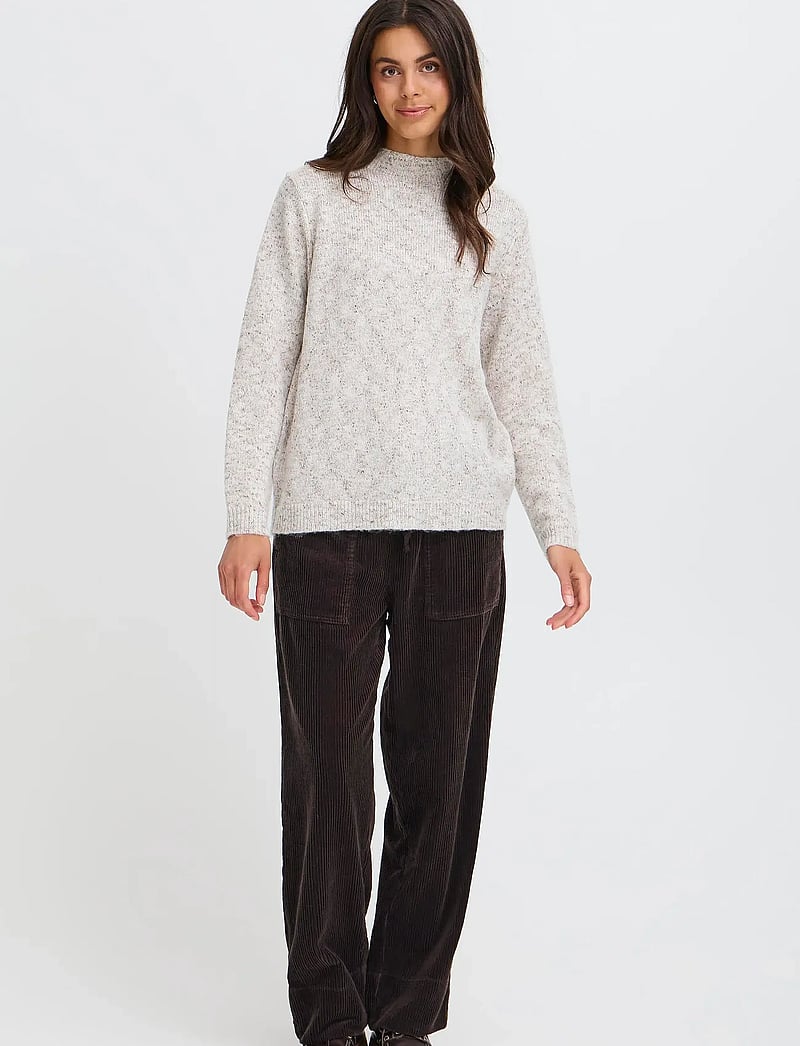 Fransa - FRJAMIE PU 1 - stickade tröjor - cocoa multi - 0