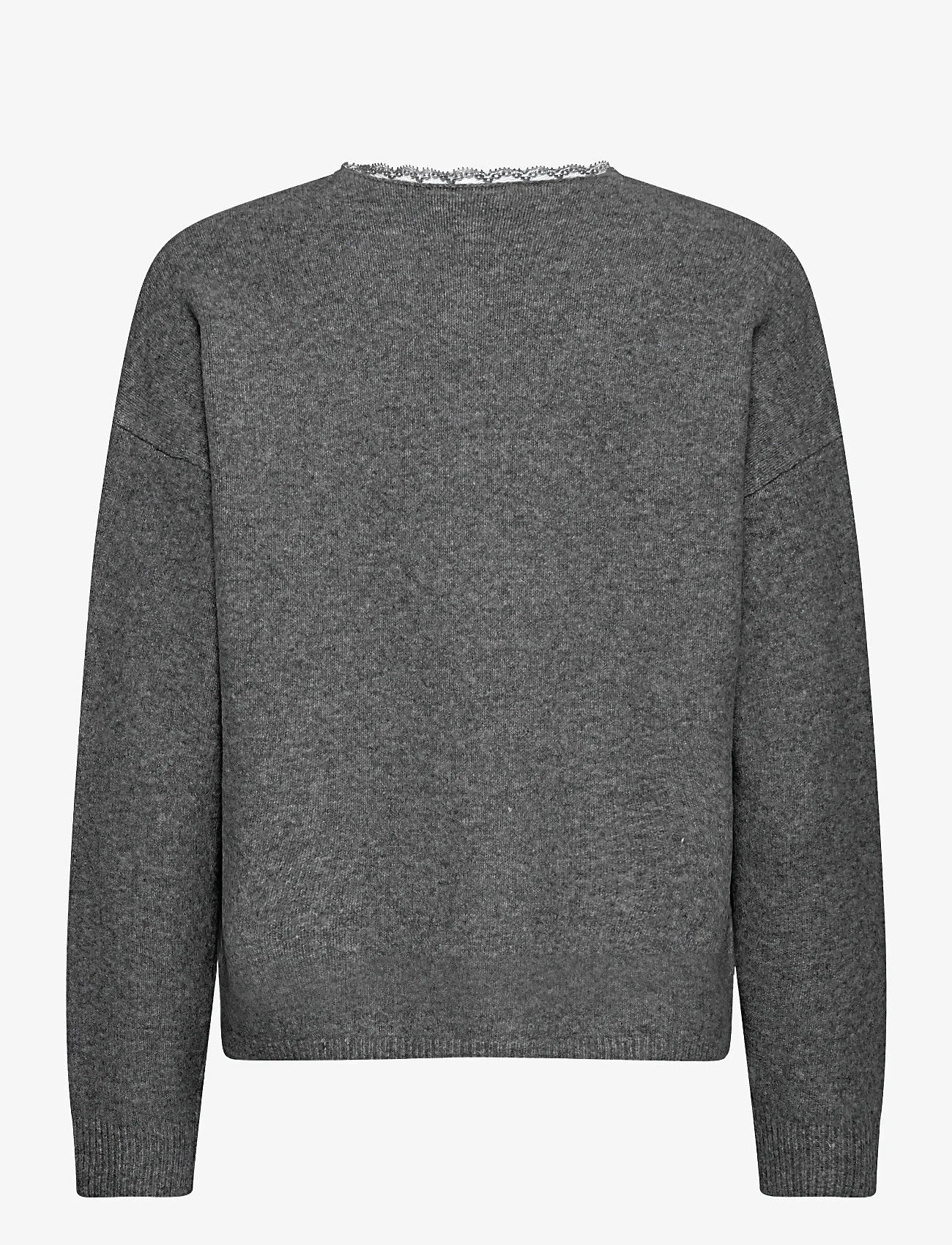 Fransa - FRELLEN PU 1 - stickade tröjor - gray pinstripe melange - 2