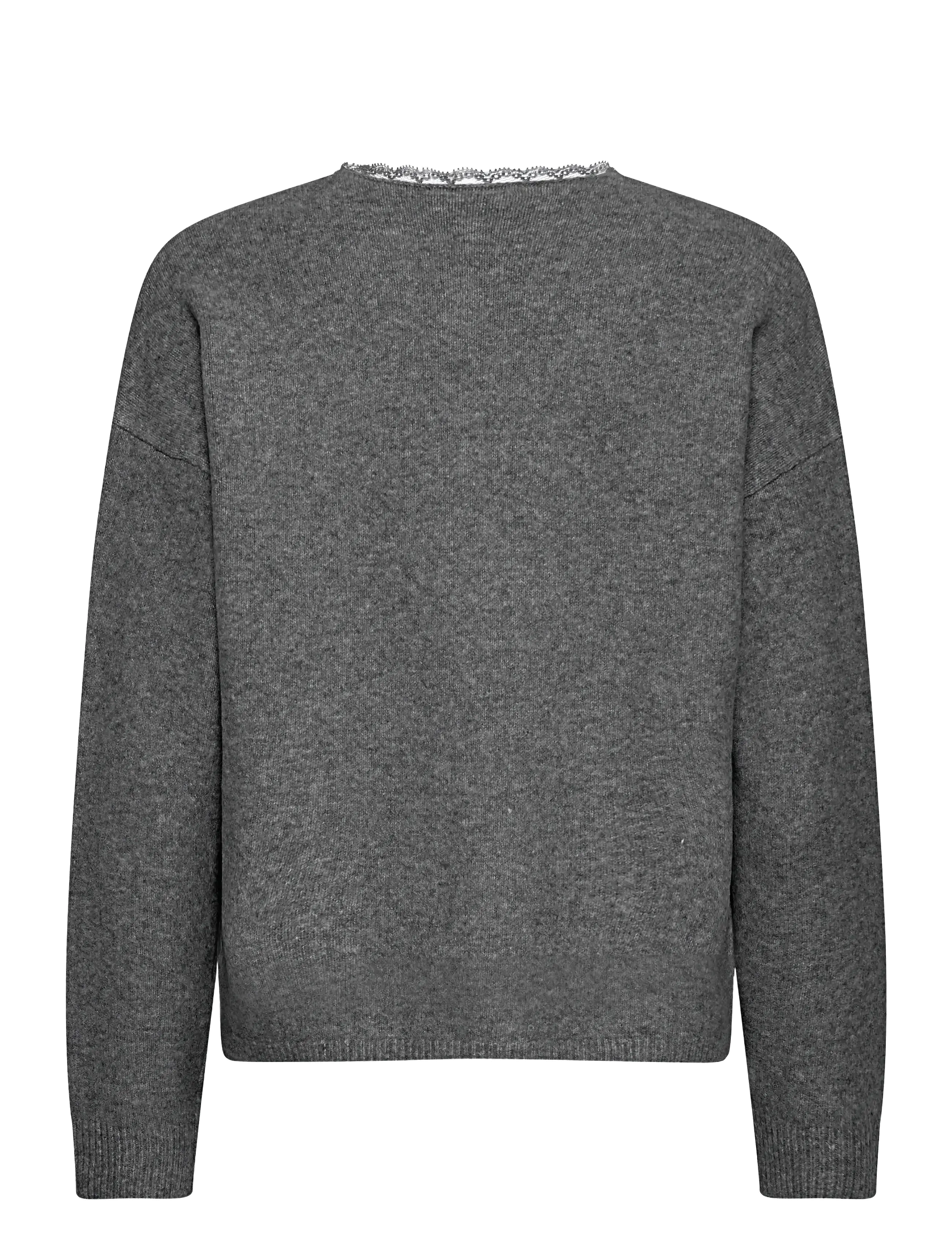 Fransa - FRELLEN PU 1 - pullover - gray pinstripe melange - 2