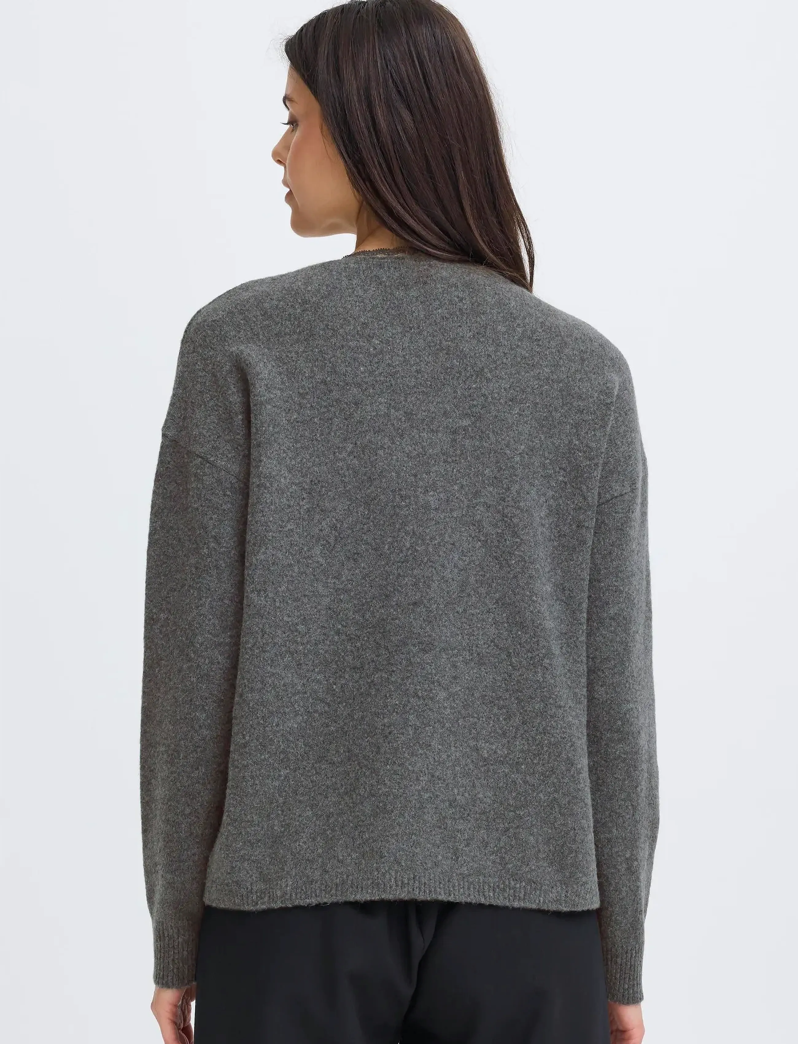 Fransa - FRELLEN PU 1 - pullover - gray pinstripe melange - 4