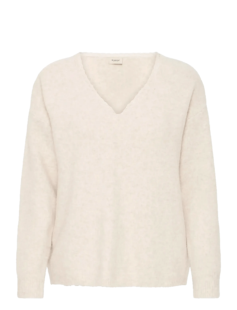 Fransa - FRELLEN PU 1 - stickade tröjor - oatmeal melange - 1