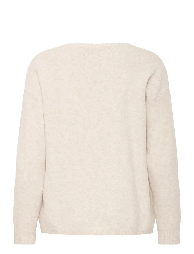 Fransa - FRELLEN PU 1 - stickade tröjor - oatmeal melange - 2