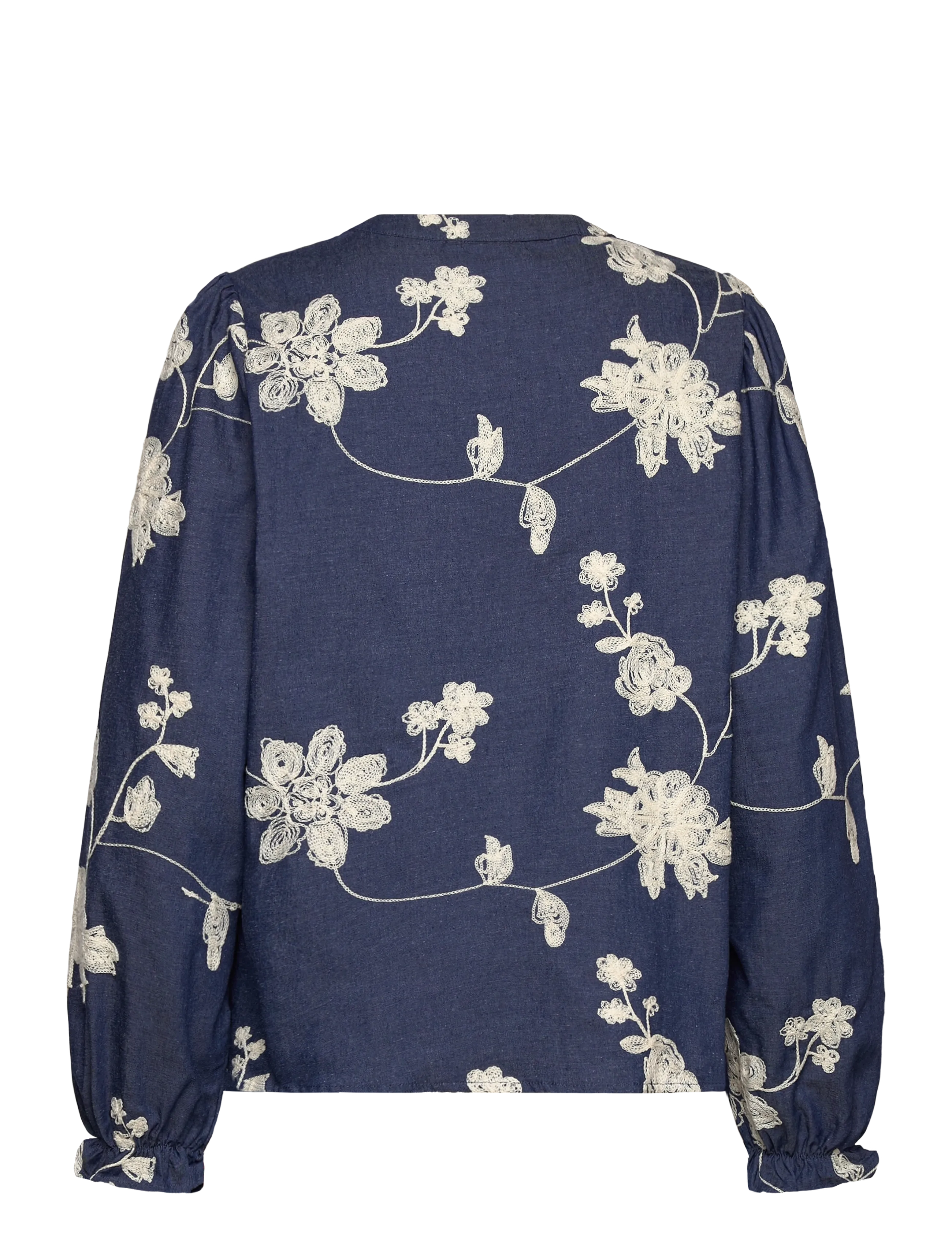 Fransa - FRDARANA BL 1 - langærmede bluser - mid blue emb. - 2