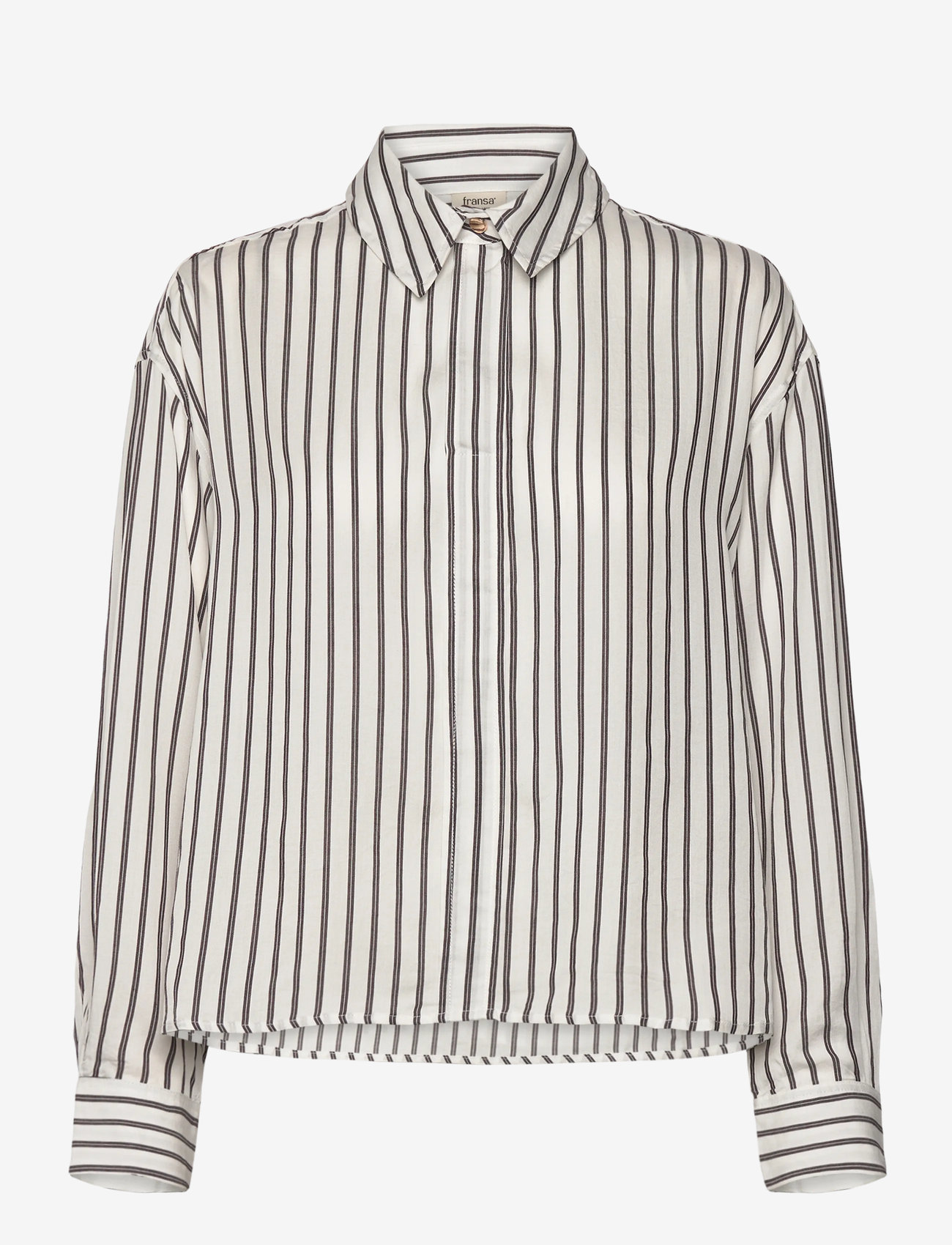 Fransa - FRVIOLET SH 1 - long-sleeved shirts - fudge stripe - 1