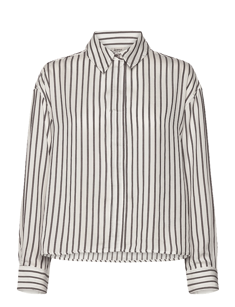 Fransa - FRVIOLET SH 1 - långärmade skjortor - fudge stripe - 1