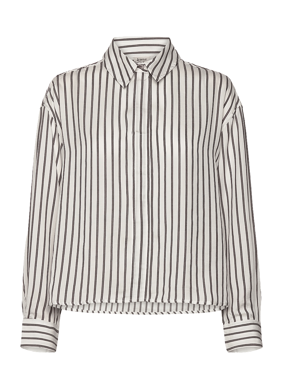 Fransa - FRVIOLET SH 1 - langærmede skjorter - fudge stripe - 1