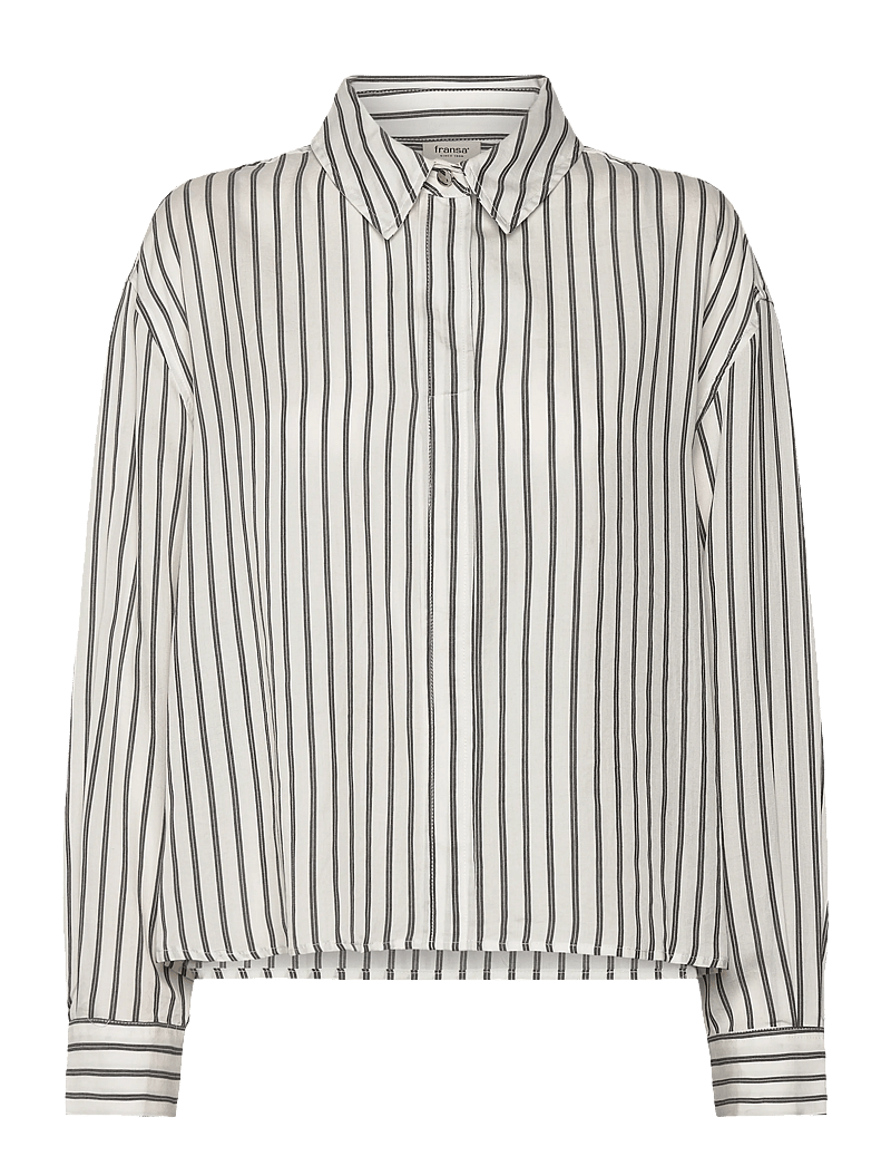Fransa - FRVIOLET SH 1 - långärmade skjortor - gray pin stripe - 1