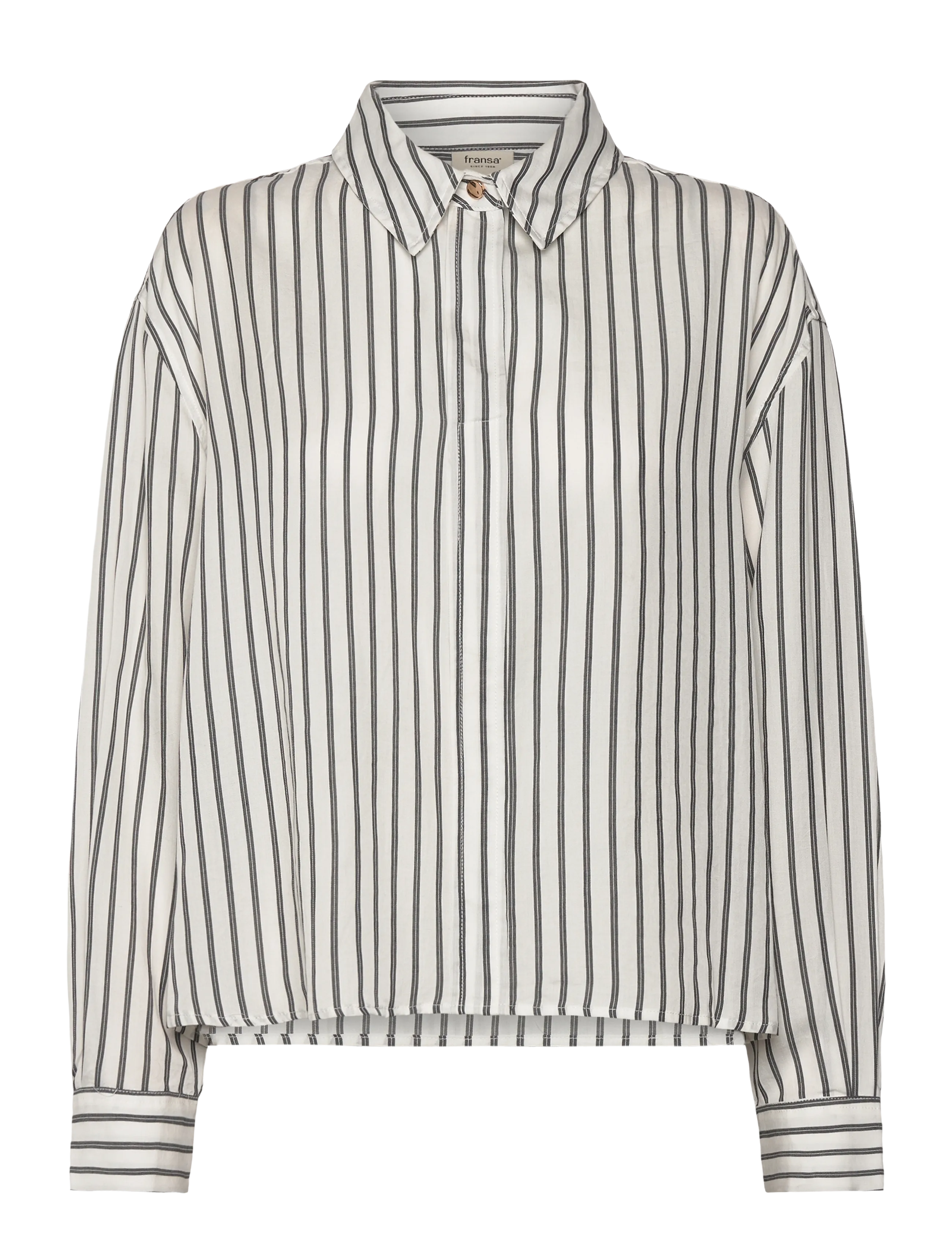 Fransa FRVIOLET SH 1 - Pluusid ja särgid - GRAY PIN STRIPE / grey