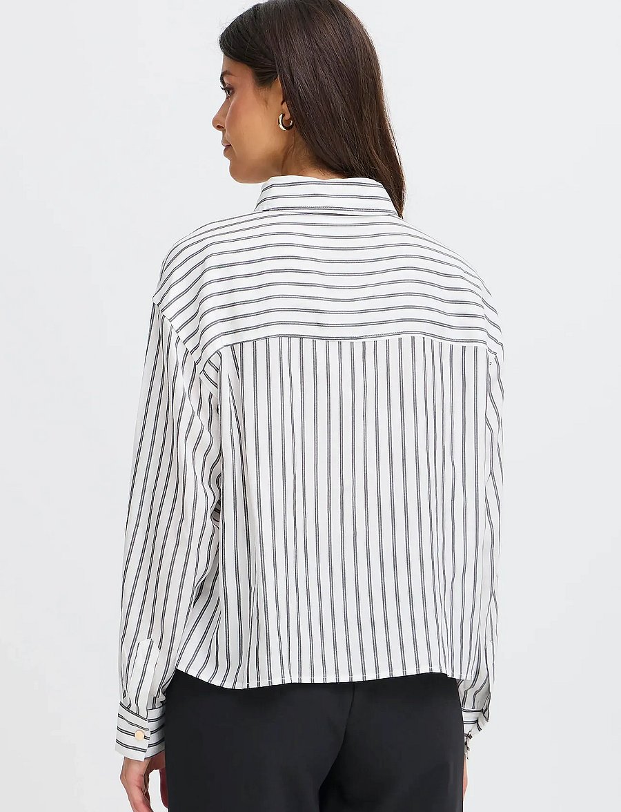 Fransa - FRVIOLET SH 1 - langärmlige hemden - gray pin stripe - 4