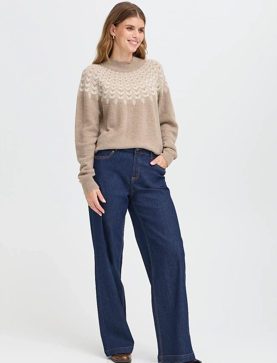Fransa - FRISABELLA PU 5 - jumpers - moon rock mel. multi - 0