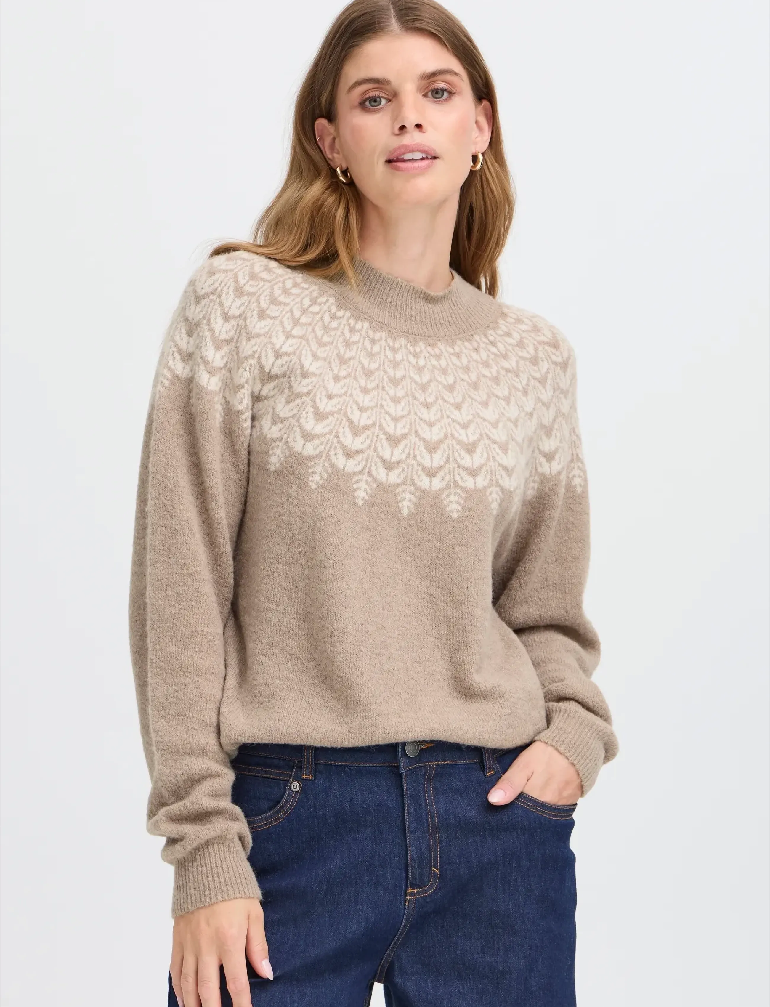 Fransa - FRISABELLA PU 5 - jumpers - moon rock mel. multi - 3