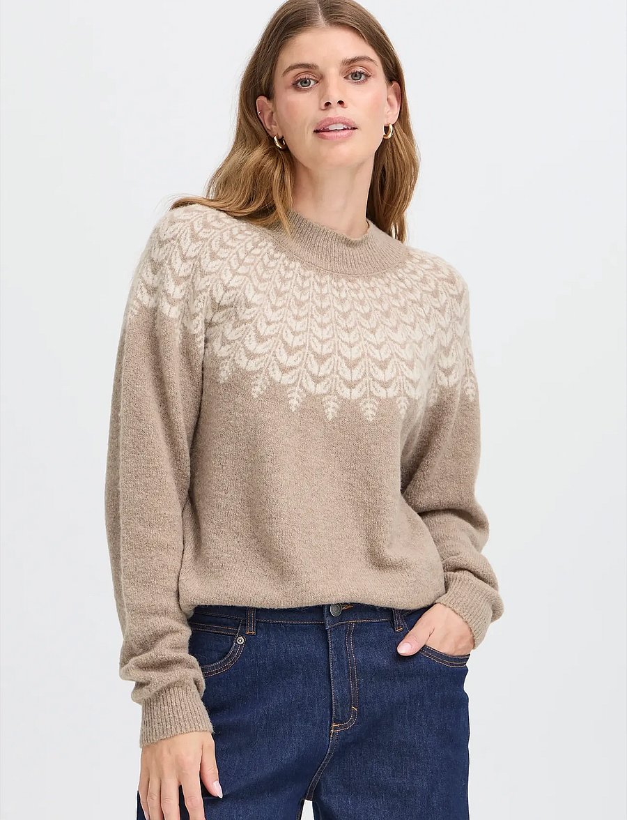 Fransa - FRISABELLA PU 5 - jumpers - moon rock mel. multi - 3