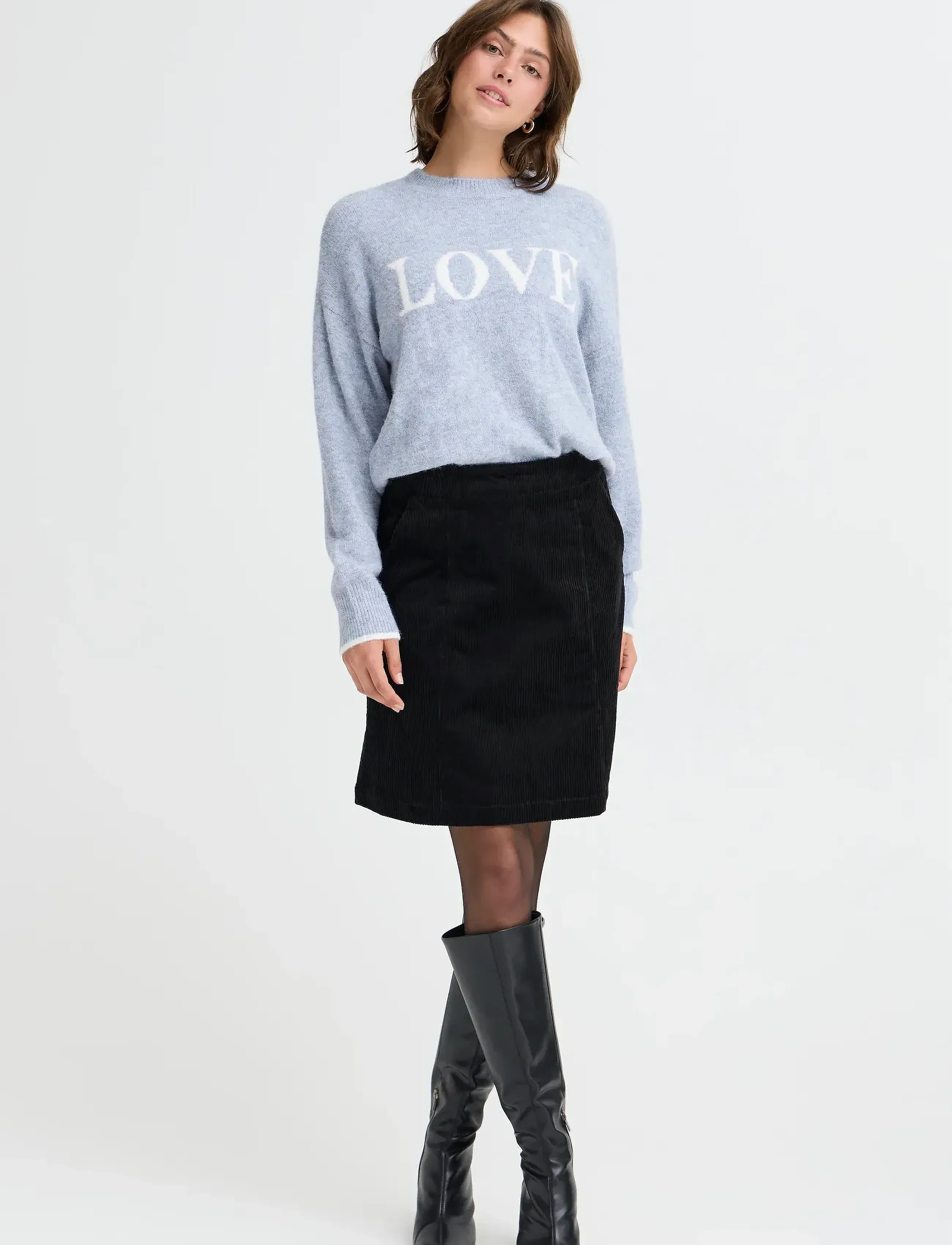 Fransa Frflorence Pu 1, XXL, Blue, Strik > Trøjer, Dame