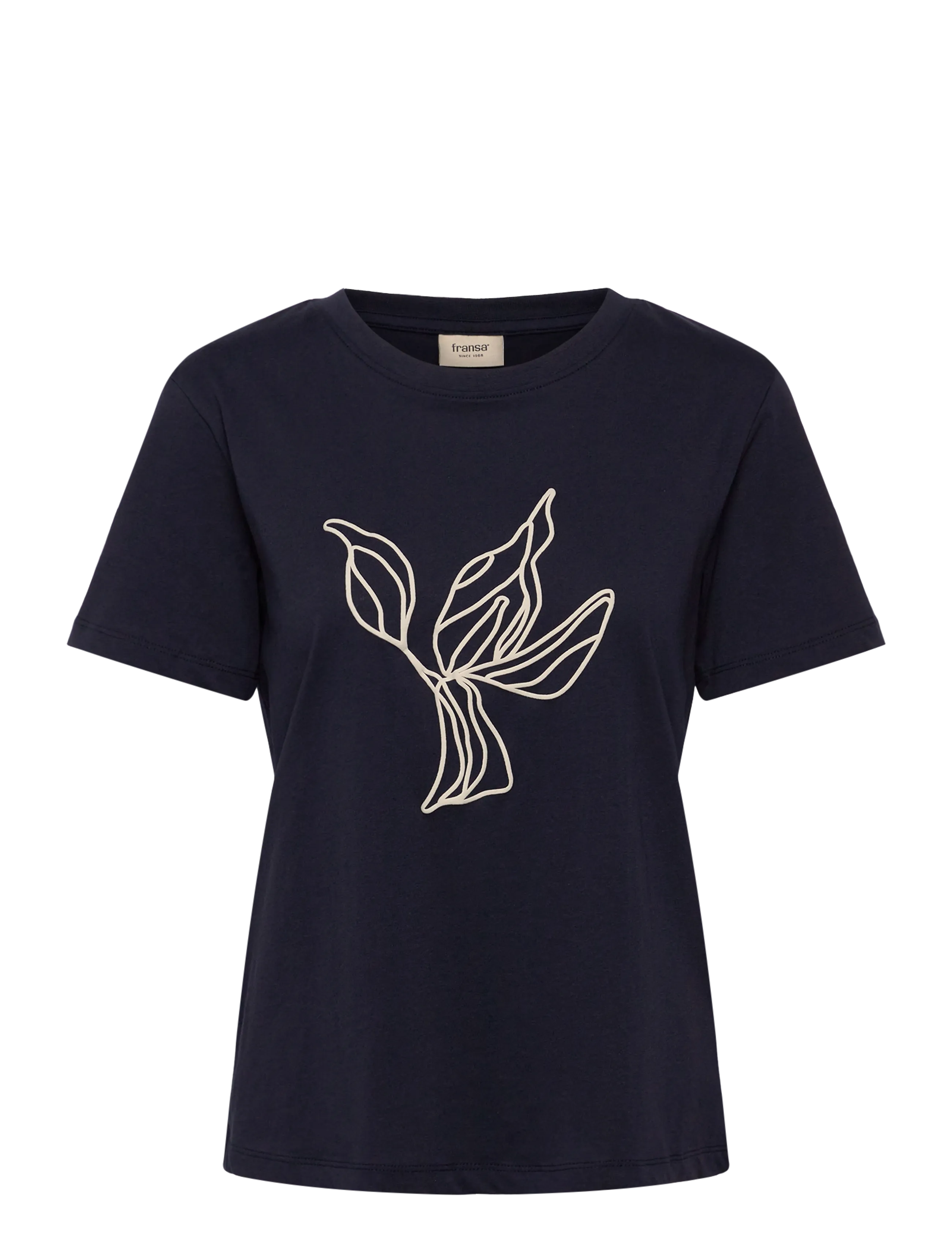 Fransa FRARIELLA TEE 1 - T-shirts & Tops - NIGHT PUFF / navy