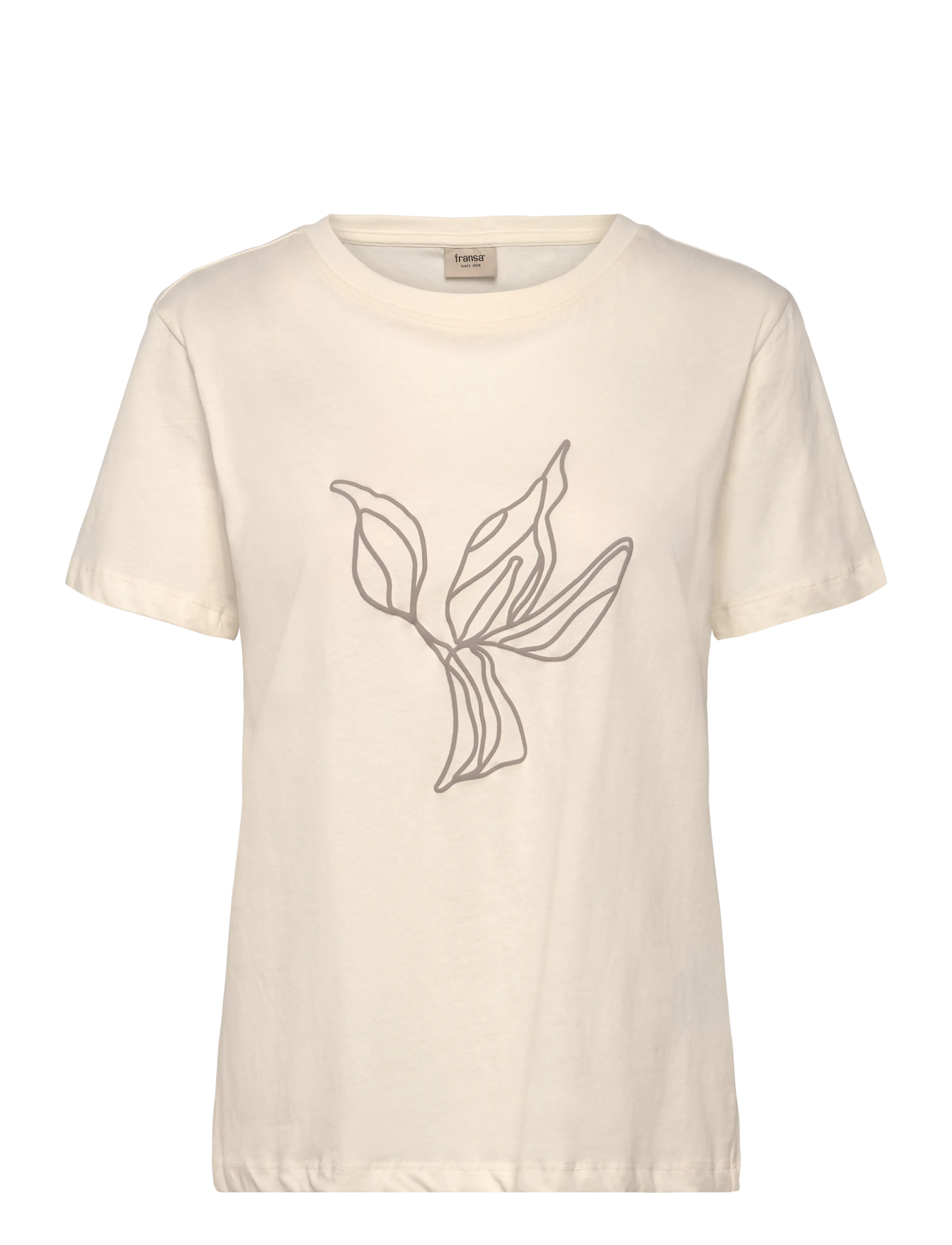 Fransa FRARIELLA TEE 1 - Super Deals - WHISPER WHITE PUFF / cream