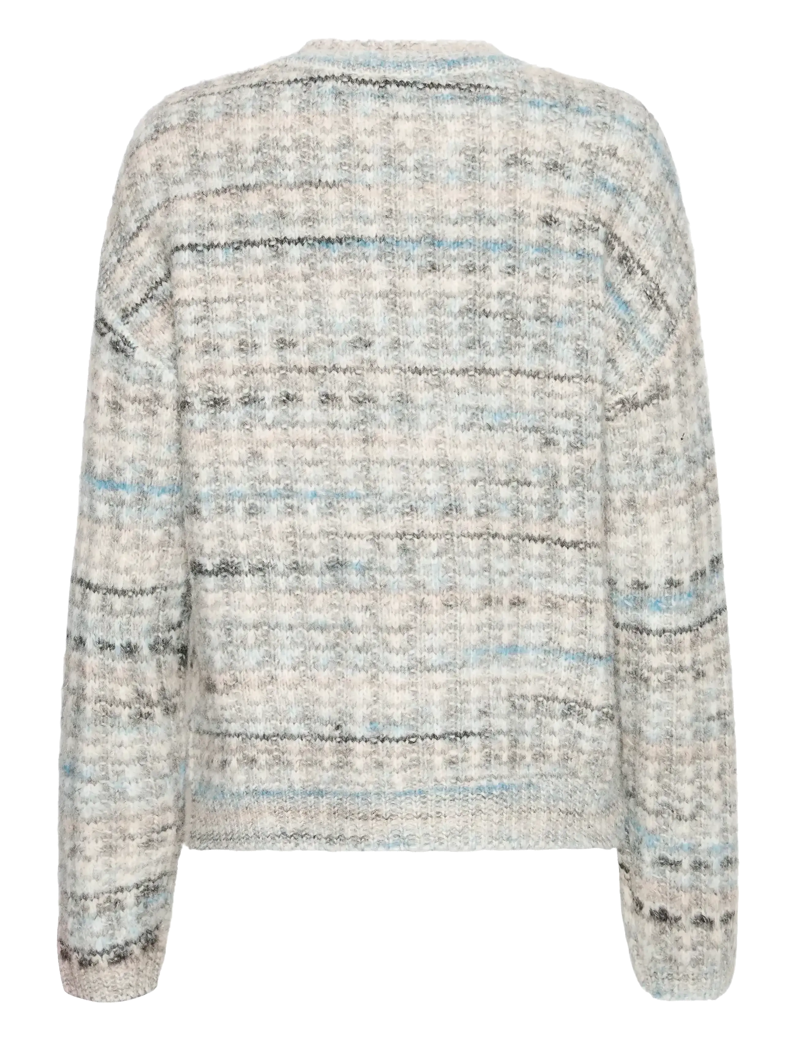 Fransa - FRDORA PU 1 - strikkegensere - light gray mel. multi - 2