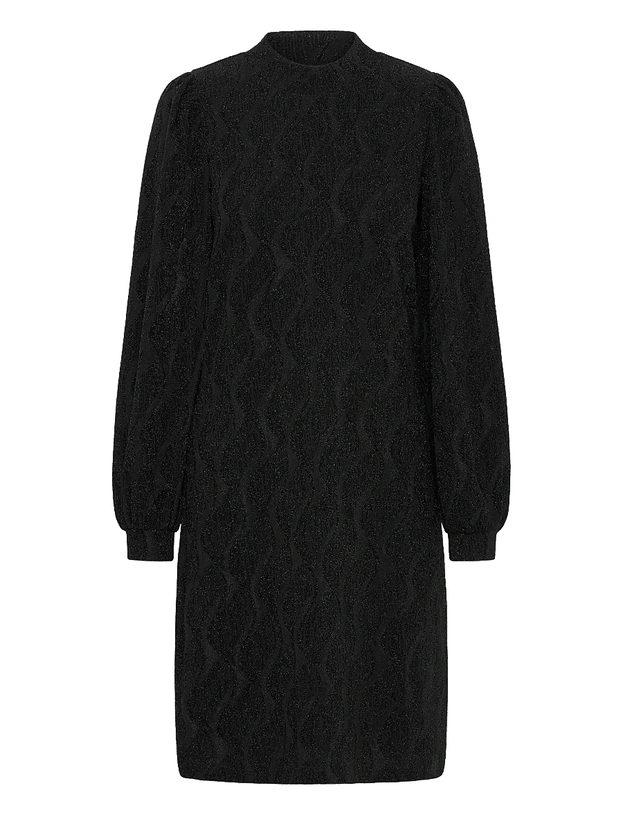 Fransa - FRAVALON DR 1 - strickkleider - black jacquard - 0