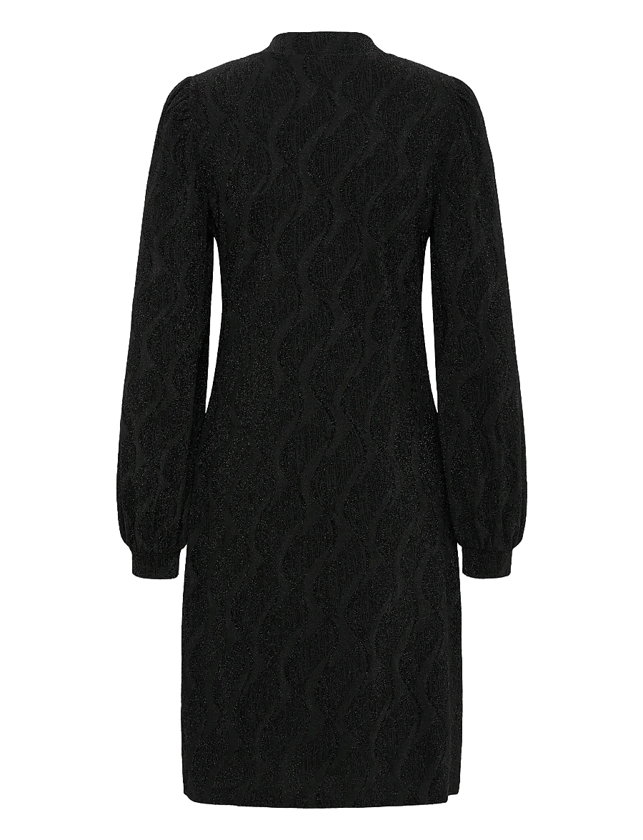 Fransa - FRAVALON DR 1 - strickkleider - black jacquard - 1